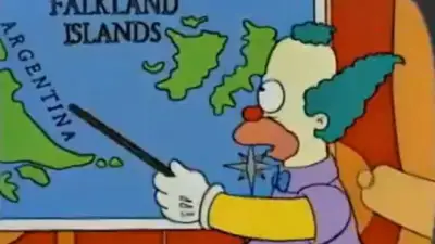 La polémica en Telefe que mezcla a Los Simpsons con las Malvinas