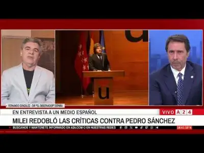 👉 MILEI REDOBLÓ LAS CRÍTICAS CONTRA PEDRO SÁNCHEZ