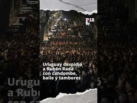 🥁 Uruguay despidió a Rubén Rada con candombe, baile y tambores