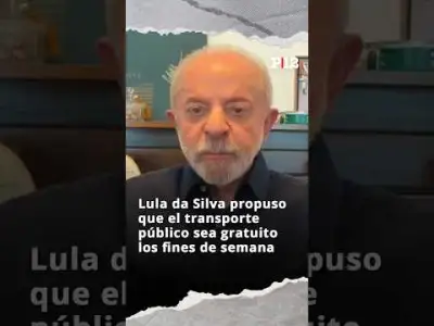 💬 Lula da Silva propuso que el transporte público sea gratuito los fines de semana
