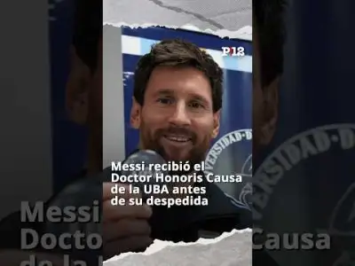 🥇 Messi recibió el Doctor Honoris Causa de la UBA antes de su despedida