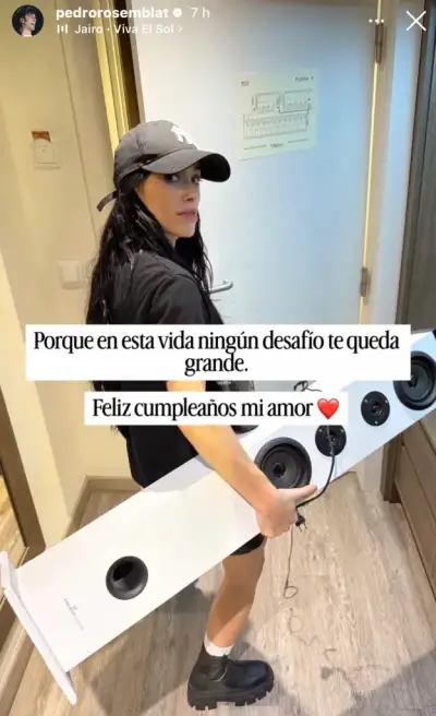“Ningún desafío te queda grande»: el mensaje de Pedro Rosemblat a Lali por sus 35