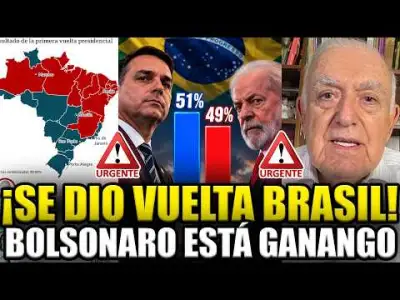 🚨URGENTE CAMBIÓ TODO EN BRASIL A DIAS DE LA ELECCIÓN ¡BOLSONARO DIO VUELTA A LULA! BOMBA DE RUCKAUF