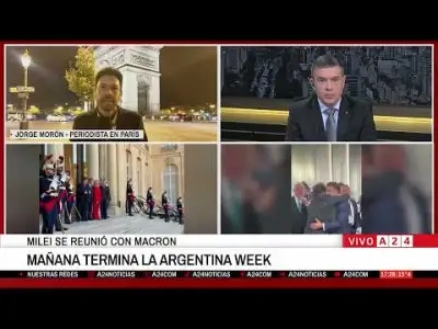 🔴 MILEI FUE RECIBIDO POR MACRON: REUNIÓN JUNTO A MINISTROS, GOBERNADORES Y EMPRESARIOS