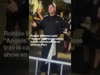 Robbie Williams sorprendió a sus fanáticos tras la cancelación de su show en Perú
