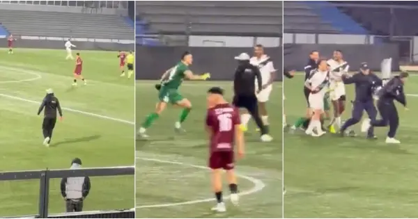 Escándalo en el fútbol de Uruguay: entraron a la cancha encapuchados y agredieron a jugadores de su equipo