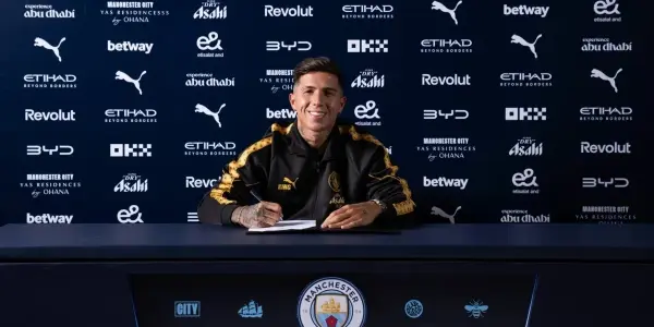 Enzo Fernández fue confirmado como nuevo refuerzo del Manchester City