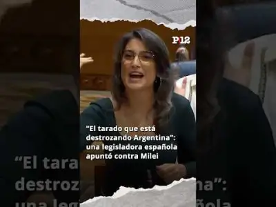 💬 “El tarado que está destrozando Argentina”: una legisladora española apuntó contra Milei