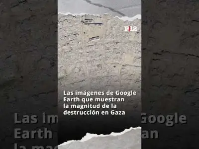 😱 Las imágenes de Google Earth que muestran la magnitud de la destrucción en Gaza