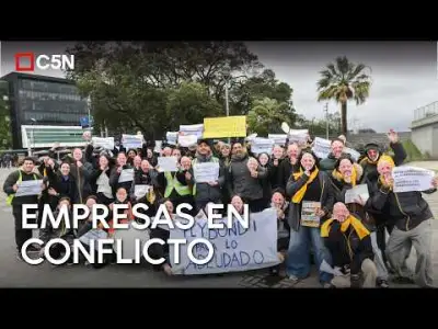 MARCHA de empleados de FLYBONDI y empresa GPS
